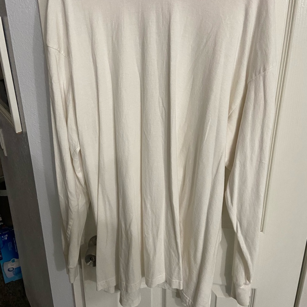 Three Long Sleeve White T Shirts size 3x